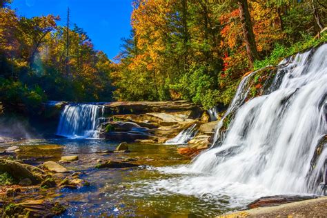 Forests Waterfalls Rivers Autumn Nature Wallpapers Hd Desktop And