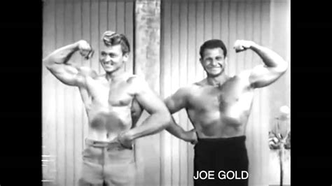 Joe Gold BODYBUILDER FOUNDER OF GOLD S GYM 1950 S TV Black And White