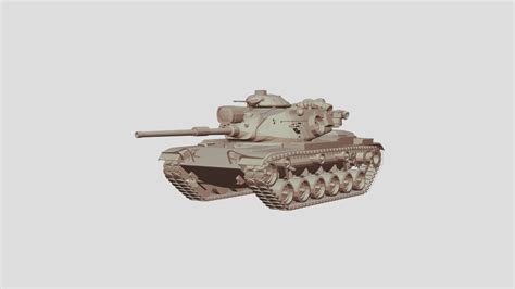 Wip2 Low Poly M60a1rise Download Free 3d Model By Dezryelle