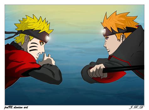 Naruto Vs Pain Color By Jrd92 On Deviantart
