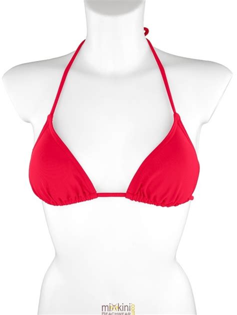 Triangel Bikini In Rot Rote Bikini Oberteile Neu Mixkini Beachwear
