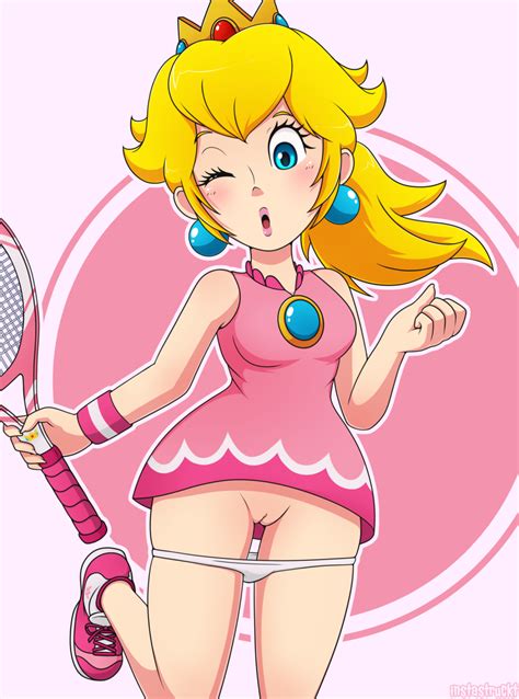 princess peach mario tennis by instastruckt hentai foundry
