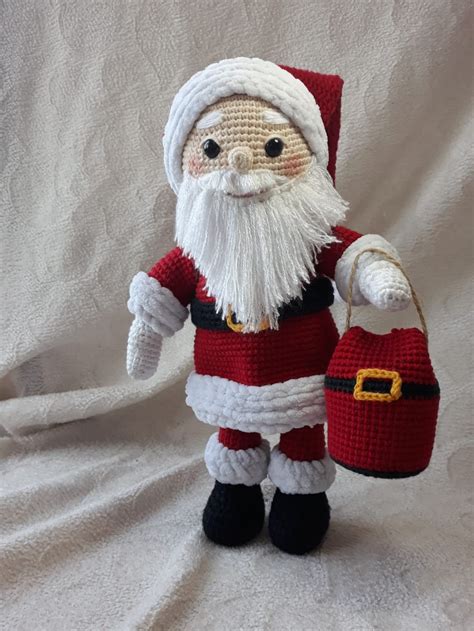 Amigurumi Pattern Santa Claus Christmas Doll Crochet Ts Etsy