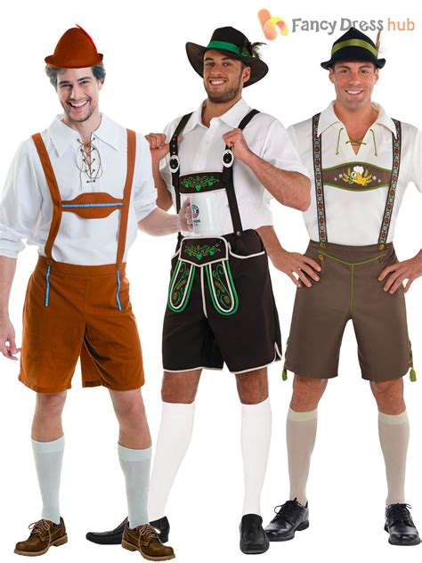 Mens Oktoberfest German Beer Man Lederhosen Bavarian Fancy Dress