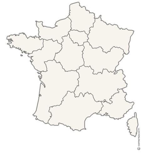 France carte géographique gratuite, carte géographique muette gratuite, carte vierge gratuite, fond de carte gratuit haute définition, formats gif, pdf, cdr, ai, svg, wmf frontières, régions, capitales de régions découvrez la carte de france des régions avec la nouvelle et ses 13 régions français. new regions of France Office map
