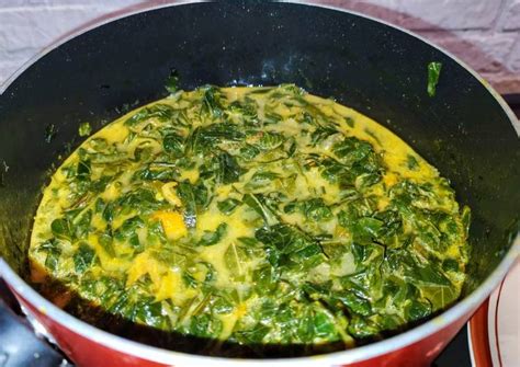 Cara membuat sayur pepaya muda : Resep Sayur Daun Singkong bumbu kuning oleh Ambar Wati ...