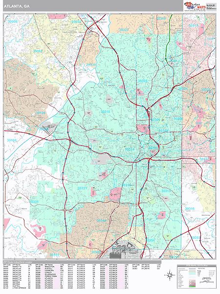 Atlanta Zip Code Map By Neighborhood