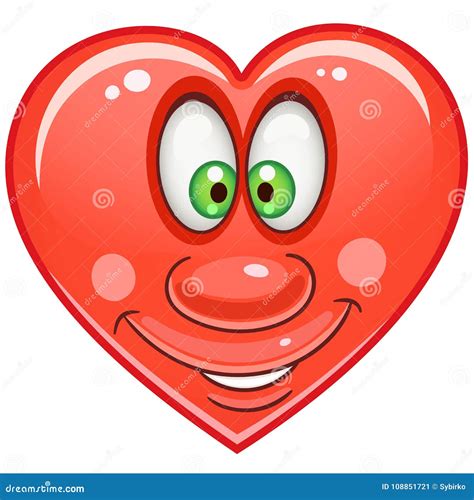Heart Emoticons Smiley Emoji Vector Illustration