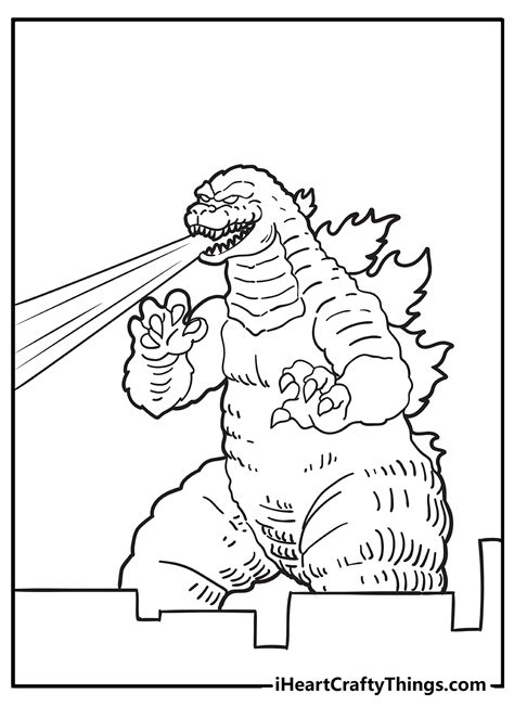 Cartoon Godzilla Coloring Pages Godzilla Coloring Pages Coloring