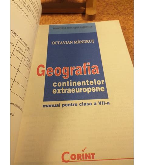 Octavian Mandrut Geografia Continentelor Europa Manual Pentru Clasa A