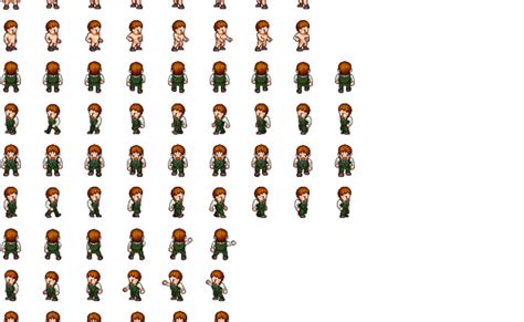 Preview Pixel Art Character Sprite Sheet Transparent Png 832×1344 Free