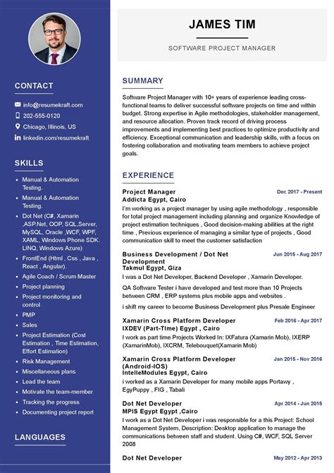 Software Project Manager Resume Sample In 2024 Resumekraft