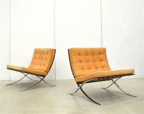 Knoll international (the name of the company since 1969) is still producing the less is more barcelona chair today. Pair of Barcelona Chair by Knoll International, Natural ...