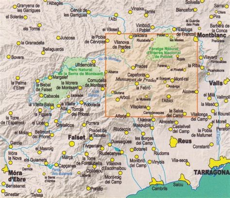 Librería Desnivel Mapa Muntanyes De Prades Zona España
