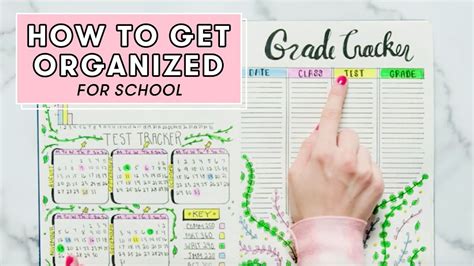 How To Get Organized For School Plan With Me Youtube