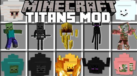 Minecraft Strongest Titan Mobs Mod Dangerous Monsters Survival