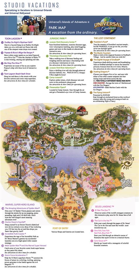 Islands Of Adventure Map