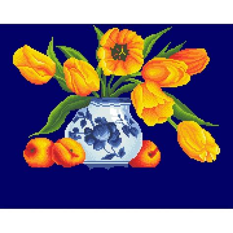 Diamond Dotz Embroidery Facet Art Kit Intermediate Yellow Tulips Dd9