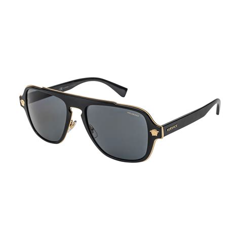 Versace Mens 0ve2199 Polarized Sunglasses Black Versace