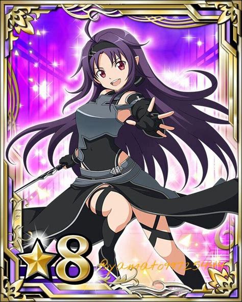 Sword Art Online Card Yuuki Sword Art Online Sao Underworld Black Hair Band Online Cards