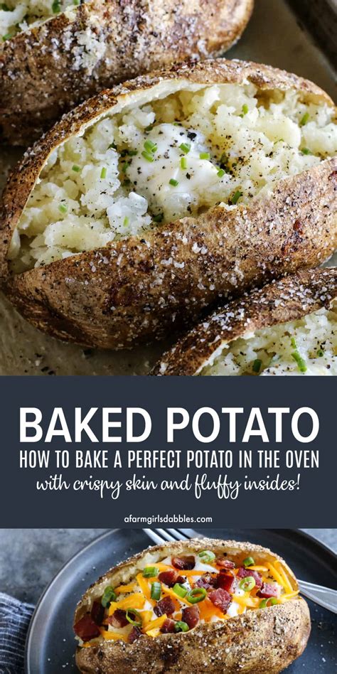 Whether you're trying to stretch your food dollar or creating a baked potato bar for place the potatoes directly on the middle oven rack. Bake Potatoes At 425 / Perfect Oven Baked Potatoes Recipe Crispy Roasted Video Sweet And Savory ...