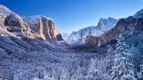 优胜美地国家公园冬天风景4k壁纸图片编号101513 壁纸网