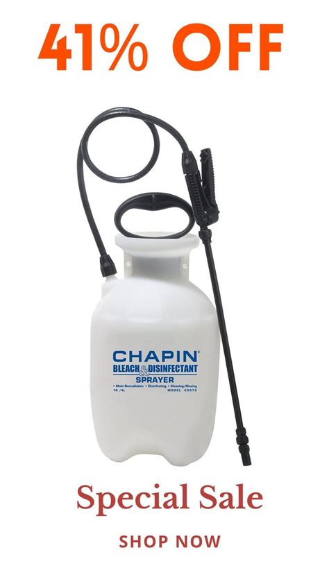 41 Off Chapin International 20075 Disinfectant Bleach Sprayer 1