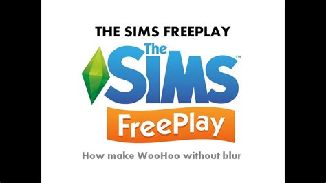 The Sims Freeplay How To Make Woohoo Without Blur Youtube