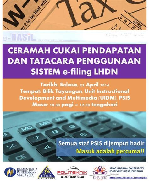 How to file income tax in malaysia 2021 | lhdn are you filing your income tax for the first time? Ceramah Cukai Pendapatan dan Tatacara Penggunaan Sistem e ...