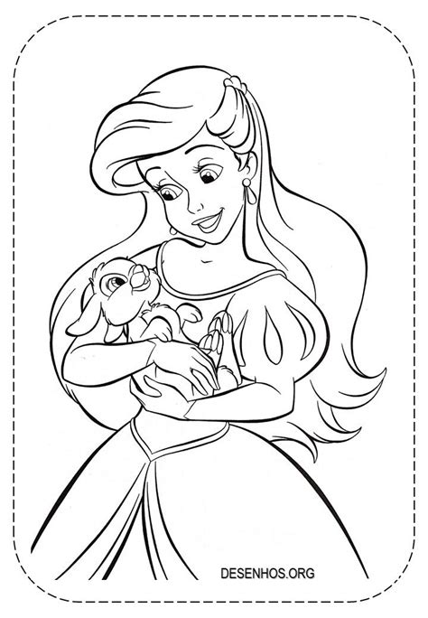 Desenhos Da Ariel Para Colorir E Imprimir Ariel Coloring Pages Disney Princess Coloring