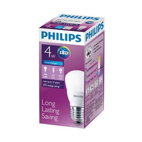 Jual Philips LED Bohlam Lampu Putih 4 Watt Di Seller Pandastore