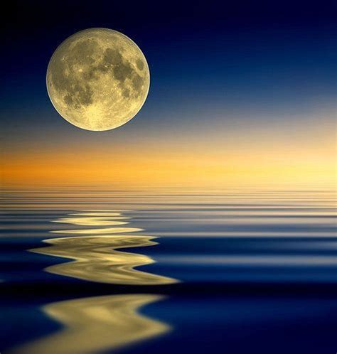Shimmering Moonlight On The Water Beautiful Moon Moon Pictures