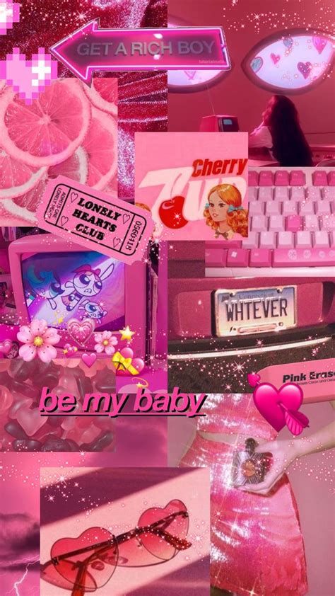 Collage Aesthetic Hot Pink Uxue1817 Aesthetic Movies Pink Rich Boy