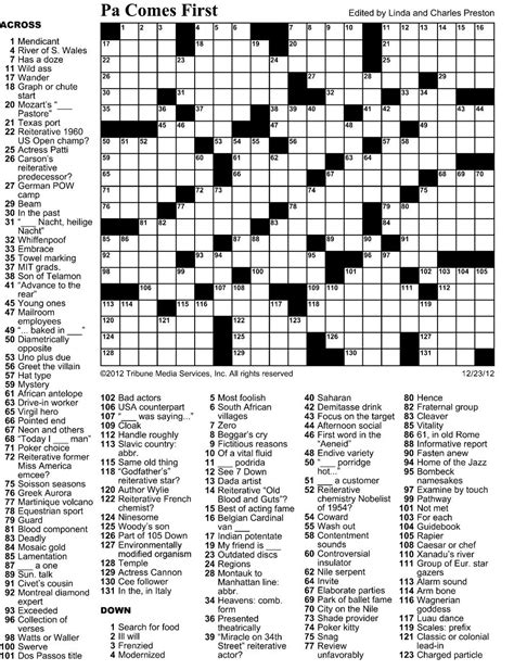 Puzzles from sudoku and crosswords to word searches and online jigsaw puzzles, check out our curated list of puzzles and riddles for every skill set. Sunday Crossword Printable That are Ridiculous | Dan's Blog