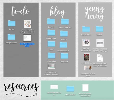 virtual organizing tool      desktop wallpaper