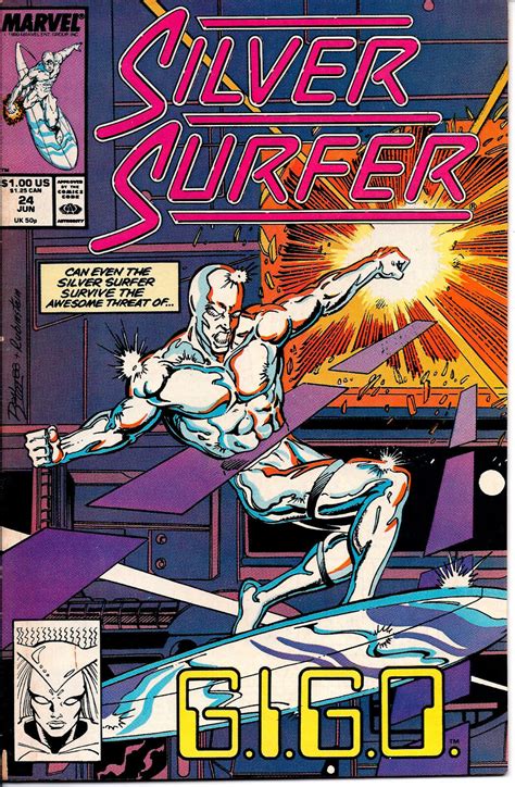 Marvel Comics Group Silver Surfer Issue 24 Comic Books Copper