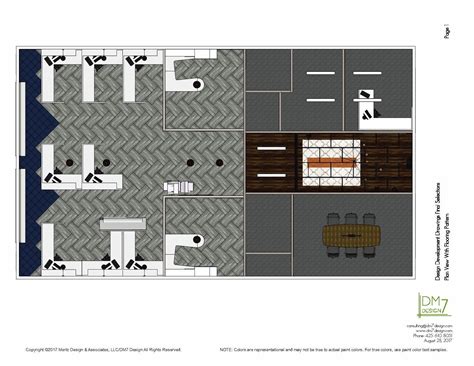 Rendered Floor Plan For A Recent Professional Office Redesign We