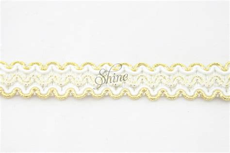 Metallic Cotton Trim 145 Whitegold Shine Trimmings And Fabrics