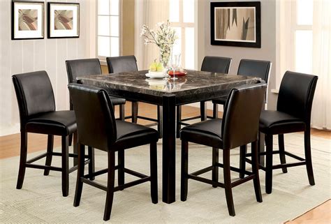 Gladstone I Gray Marble Top Counter Height Dining Room Set From