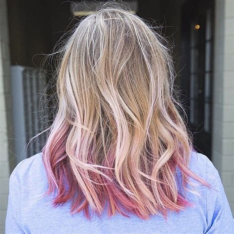 Sitting Pretty Pink Hair Dye Dyed Blonde Hair Pink Blonde Hair
