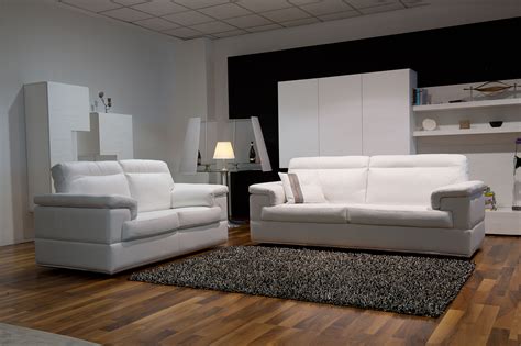 Contemporary Leather Sofa Set On Chrome Frame San Diego California