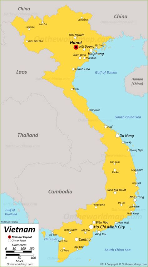 Vietnam War Map Cities