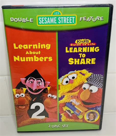 Sesame Street Double Feature Learning To Share Learning About Numbers Dvd New Ebay