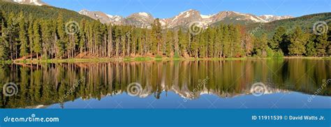 Mountain Lake Panoramic Stock Image Image Of Pond Peaceful 11911539