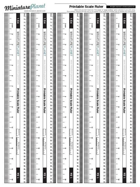 1 25 Scale Ruler Printable Printable Ruler Actual Size
