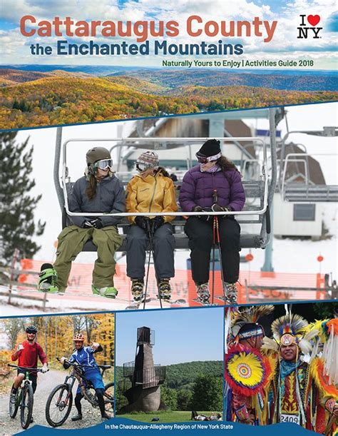 Cover Of The Enchanted Mountains Of Cattaraugus County Travel Guide For