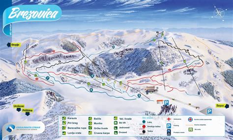 Mapa Skijališta Skijališta Srbije