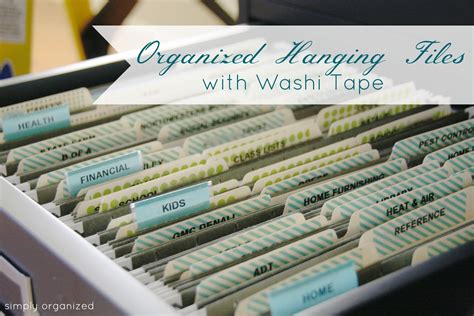 Then follow these steps to keep your bathroom organized for good. organized hanging files - simply organized