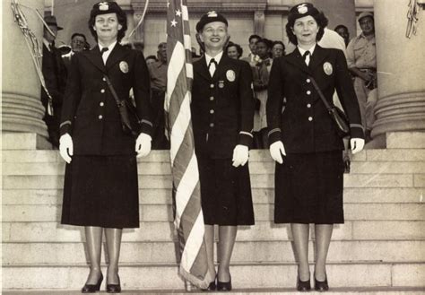 Police Women Of The Lapds Honor Guard Circa 1950 Description From