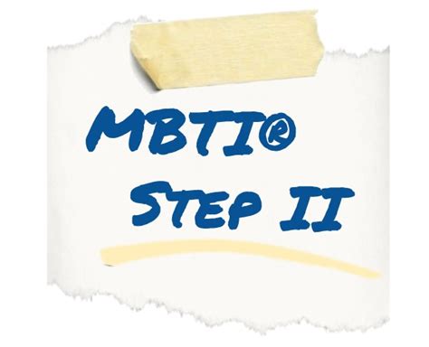 MBTI Step II Interpretation Personality Playbook